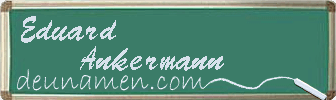 Eduard Ankermann Visitenkarte
